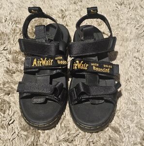 Dr. Martens “Callan J” Black Leather Sandals